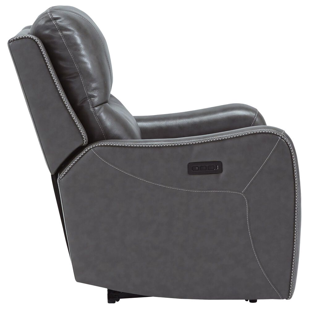 Ashley Galahad Power Zero Wall Recliner in Smoke, , large