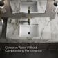 Kohler Occasion Single-Handle Bathroom Sink Faucet in Matte Black and Brushed Moderne Brass, , large