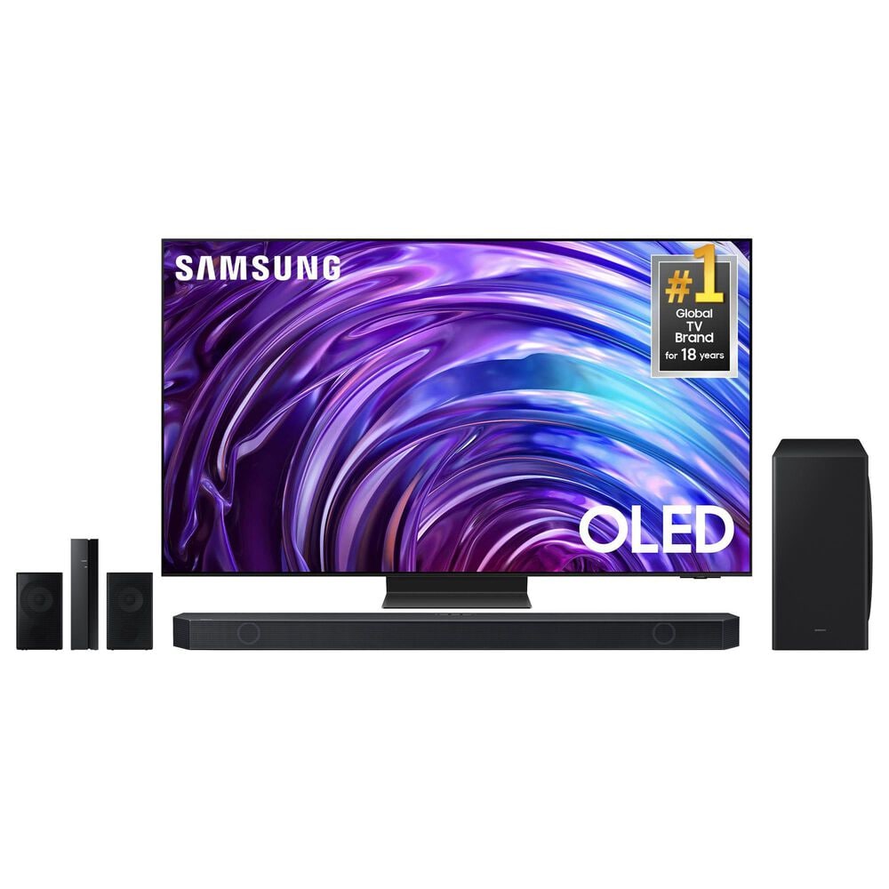 Samsung 55" 4K OLED w/Soundbar Sys, , large