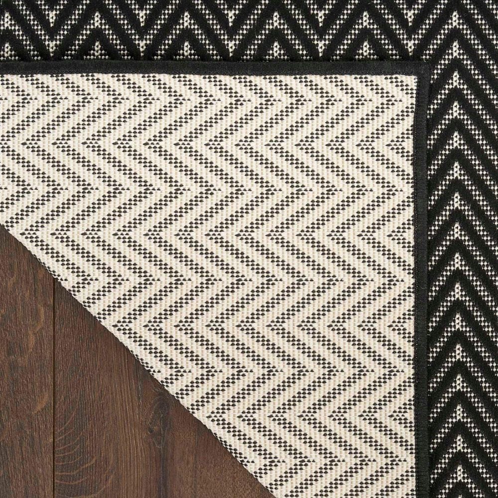 Nourison Horizon HOZ02 Black 10&#39; x 14&#39; Indoor/Outdoor Area Rug, , large