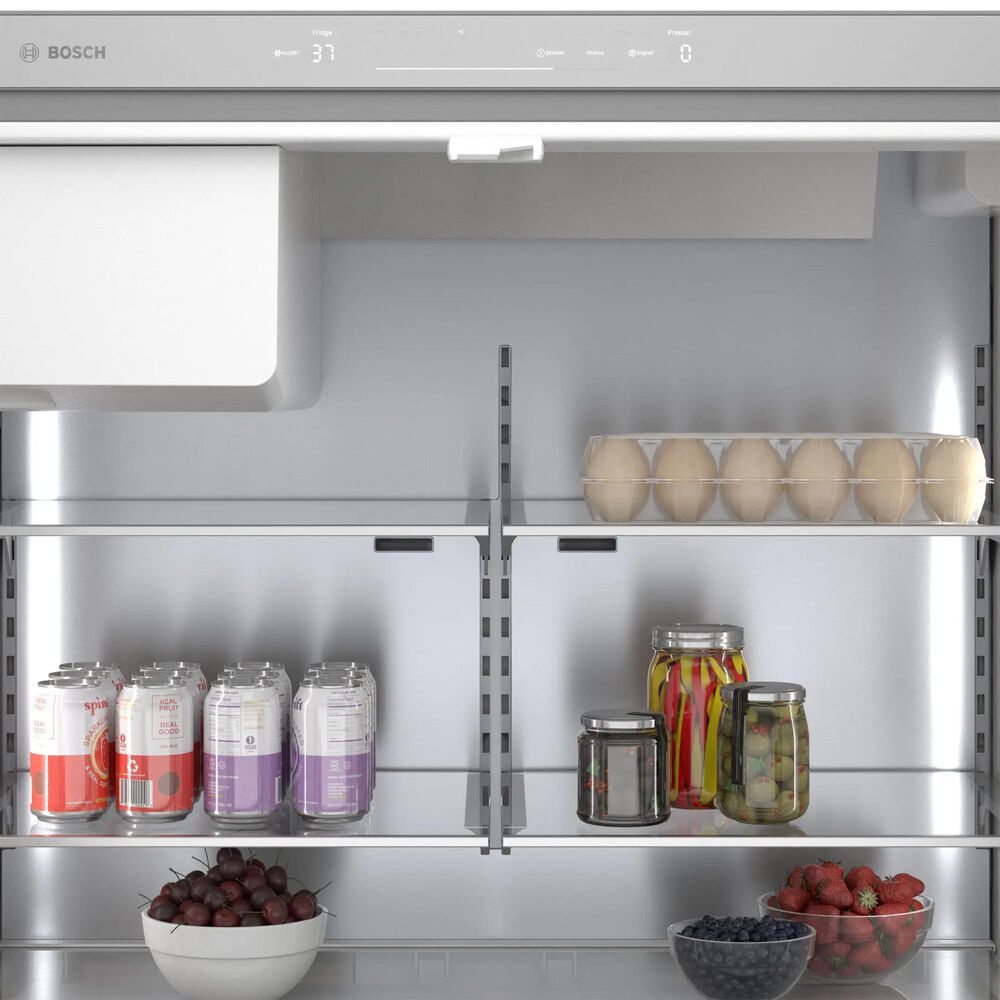 Bosch 500 Series 21.6 Cu. Ft. French Door Bottom Mount Refrigerator in Stainless Steel, , large
