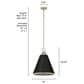 Hunter Klein 16" 3-Light Pendant in Alturas Gold, , large