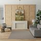 Nourison Courtyard Ivory and Charcoal 6" Square Indoor/Outdoor Area Rug, , large