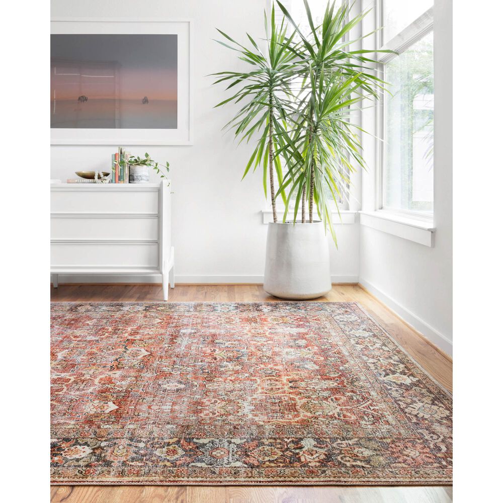 Loloi II Layla LAY-02 3&#39;6&quot; x 5&#39;6&quot; Spice and Marine Area Rug, , large