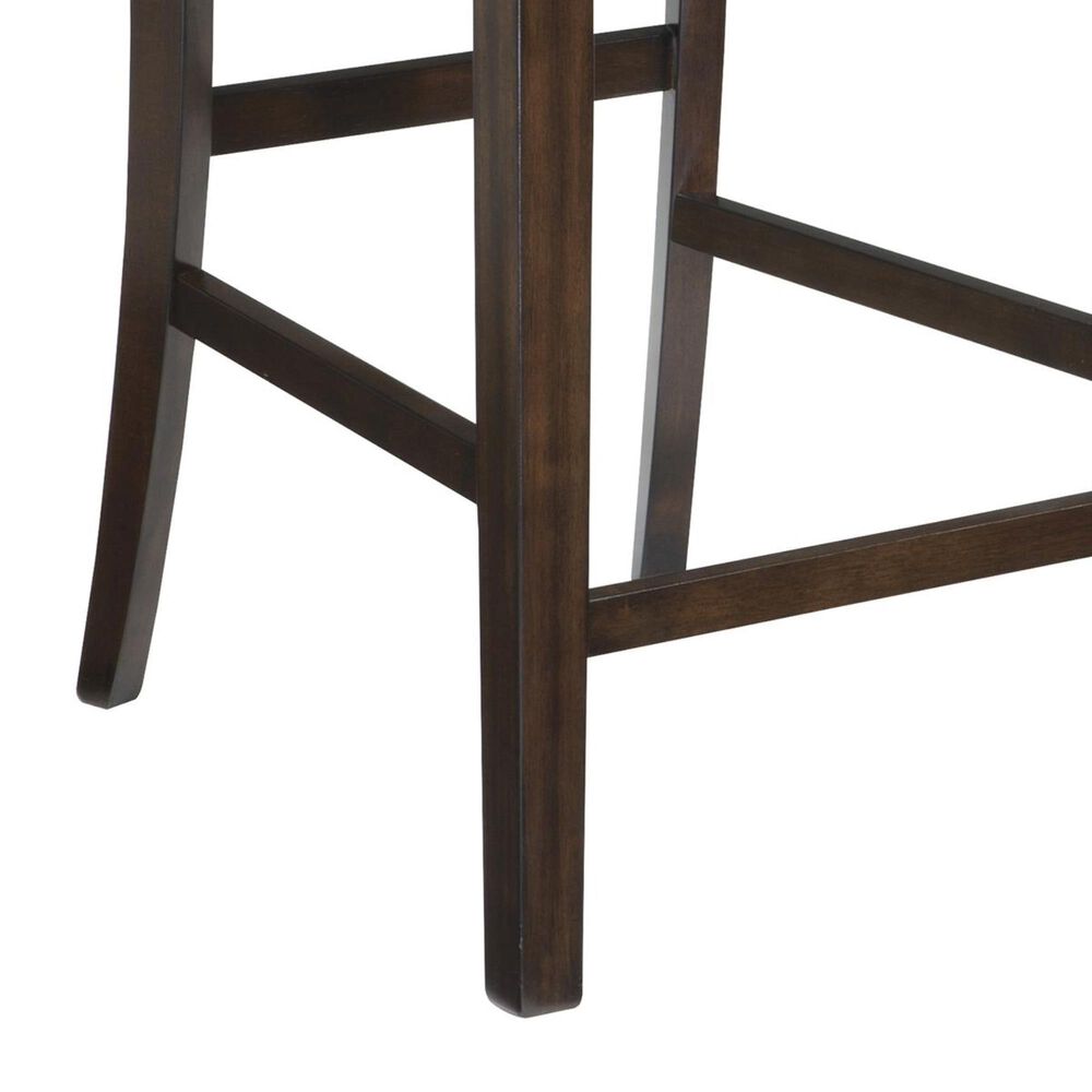 Ashley Haddigan Faux Leather Counter Stool in Dark Brown, , large