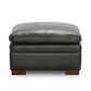 Sienna Designs Leather Ottoman in Maverick Charcoal Grey, , large