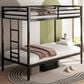 Hearth and Haven Adam Twin over Twin Bunk Bed in Black, , large