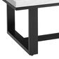 Steve Silver Lucca Cocktail Table in White Marble and Espresso, , large