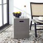 Safavieh Monterey Patio Accent Stool in Dark Gray, , large