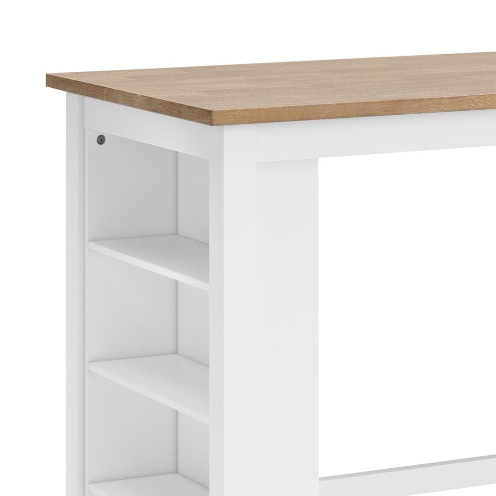 Ashley Gesthaven 5-Piece Counter Height Dining Set in Natural and White, , large