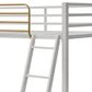 Furniture of America Haven Twin Loft Bed in Gray and Gold, , large