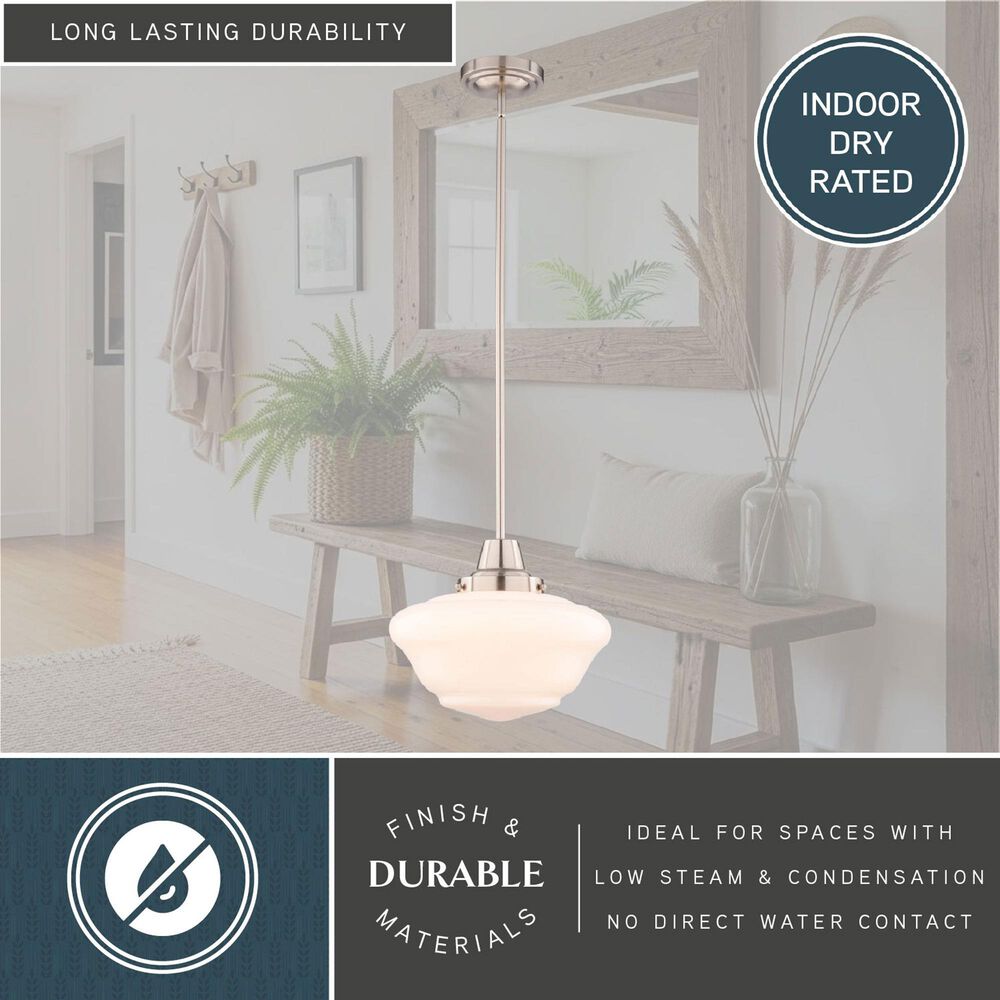 Vaxcel Eastgate 1-Light Pendant in Satin Nickel, , large