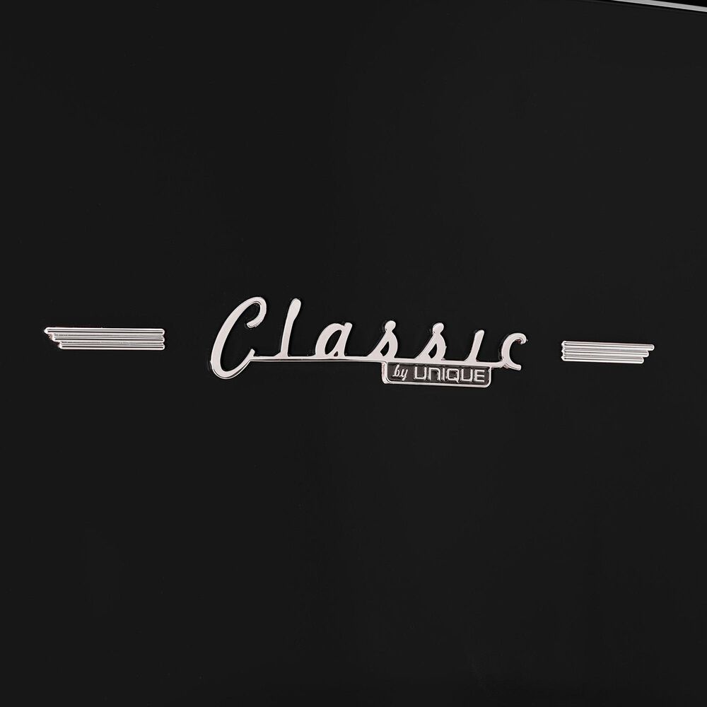 Unique Appliances Classic Retro 17 Cu. Ft Bottom Mount Refrigerator in Midnight Black, , large