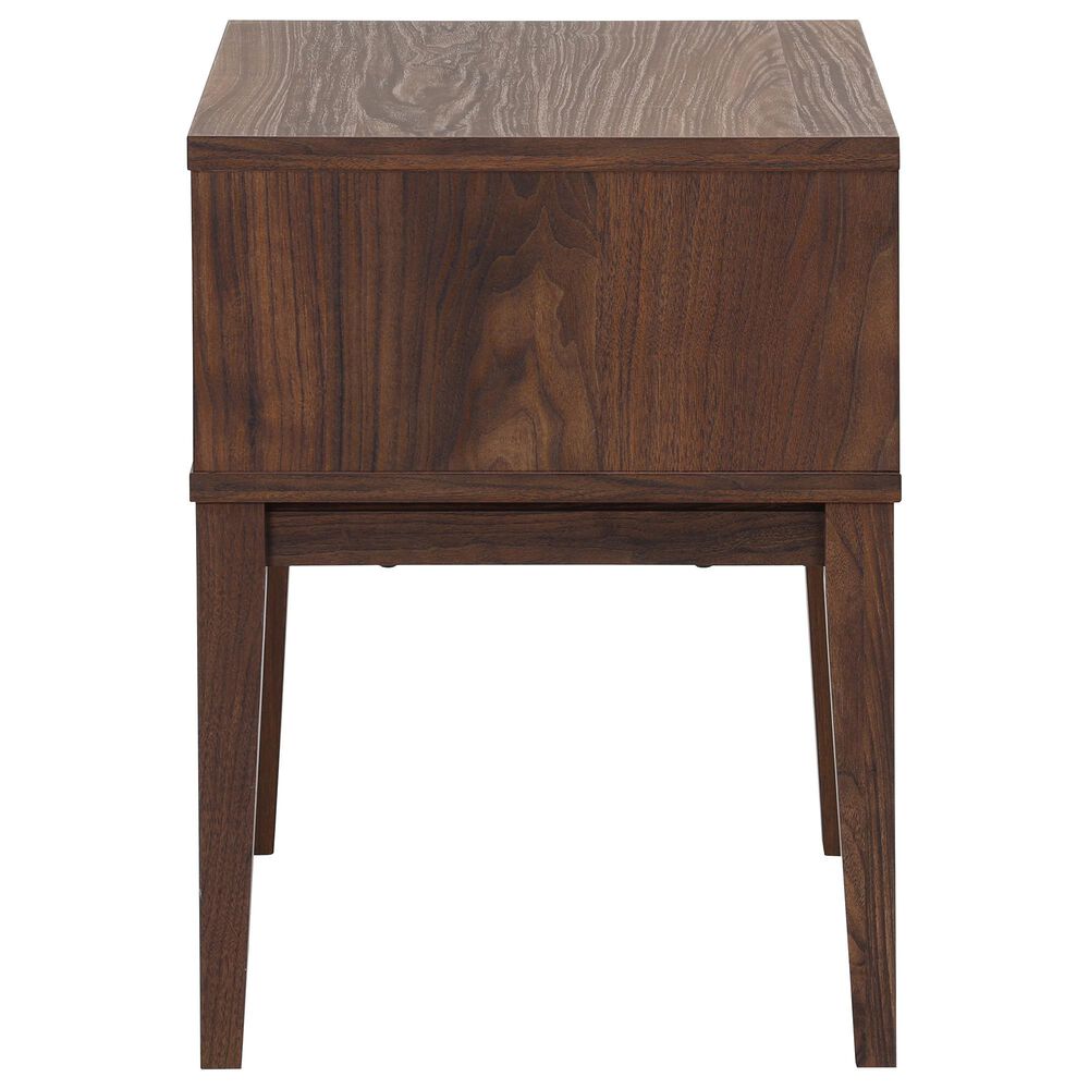 Safavieh Fidia 1-Drawer Nightstand in Dark Walnut, , large