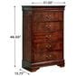 Ashley Alisdair 5-Drawer Chest in Reddish Brown, , large
