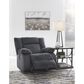 Ashley Burkner Power Rocker Recliner in Marine Velvet, , large