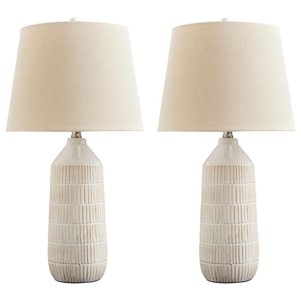 Ashley Willport Table Lamp in Off White (Set of 2), , large