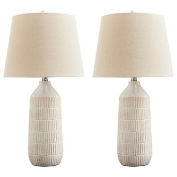 Ashley Willport Table Lamp in Off White (Set of 2), , large