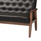 Baxton Studio Sorrento Stationary Sofa in Black, , large