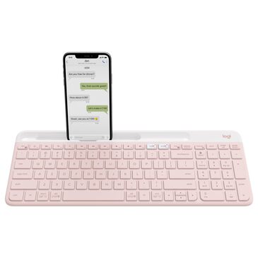Logitech Slim Multi-Device Wireless Keyboard in Rose, , large