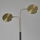 Adesso Rowan LED Smart Switch Floor Lamp in Antique Brass and Black, , large