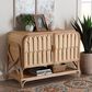 Baxton Studio Gitano 2-Door Rattan Storage Cabinet in Natural, , large
