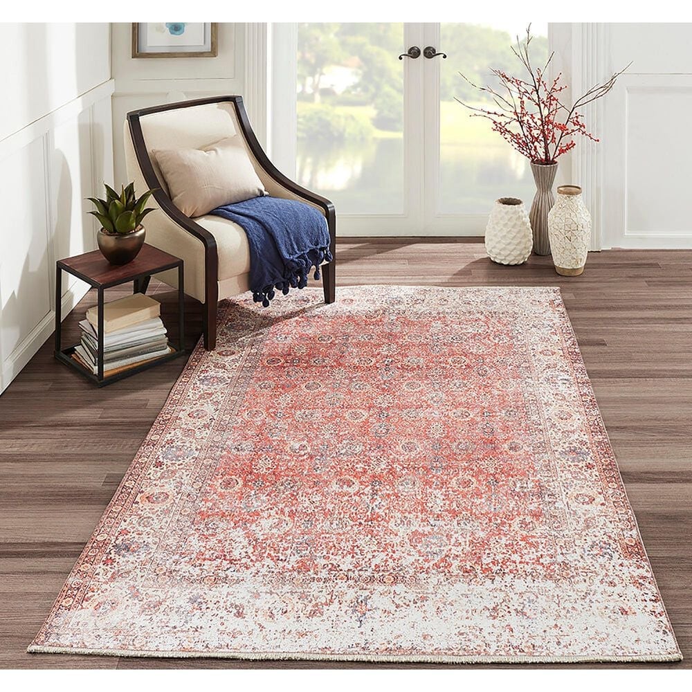 Momeni Chandler CHN-5 5&#39;6&quot; x 8&#39;6&quot; Red Area Rug, , large
