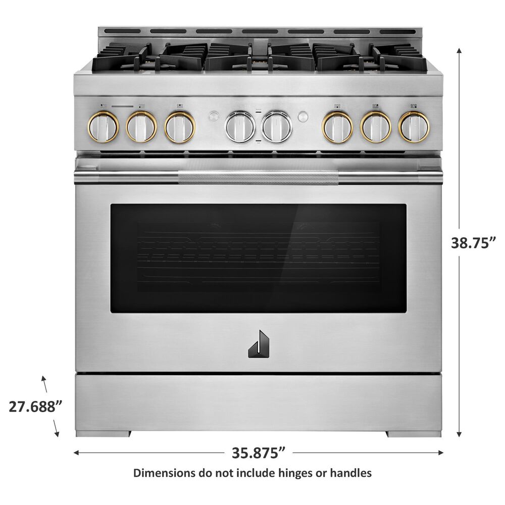 JennAir 36&quot; Gas Professional Range in Stainless Steel, , large