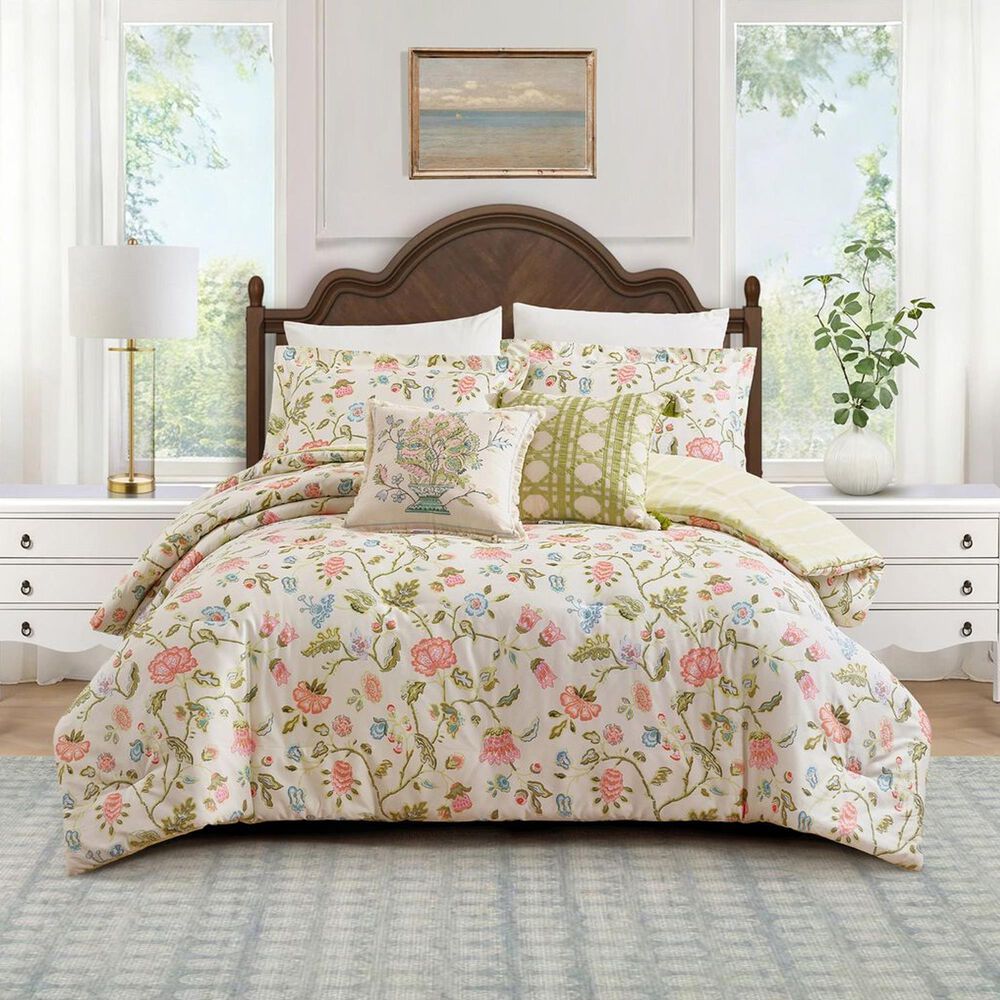 Peking Handicraft Sugar Mill 3-Piece Full/Queen Reversible Comforter Set in Multicolor, , large