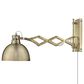 Golden Lighting Hawthorn 1-Light Articulating Wall Sconce in Aged Brass, , large