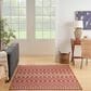Nourison Positano Southwestern Terracotta 4" x 6" Indoor/Outdoor Area Rug, , large