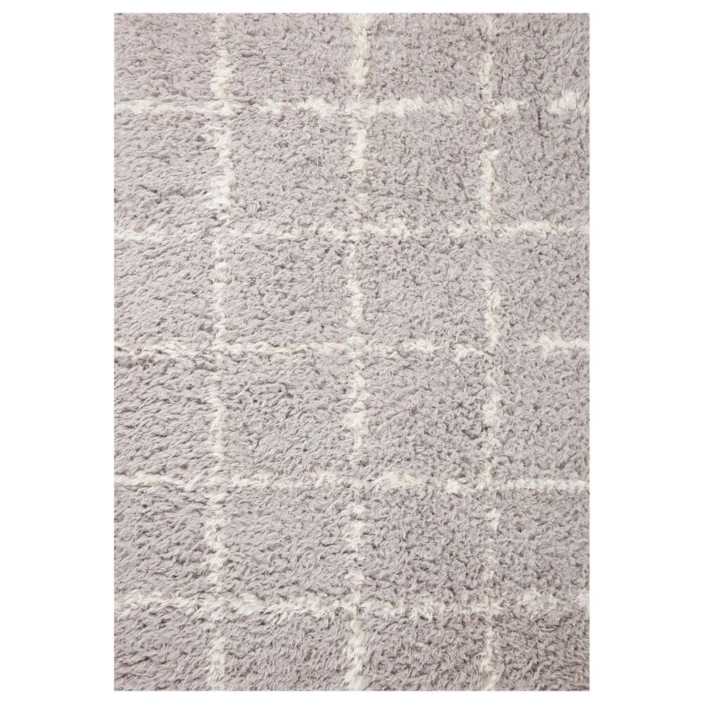 Angela Rose Amira 9"2" x 12"6" Silver and Ivory Area Rug, , large