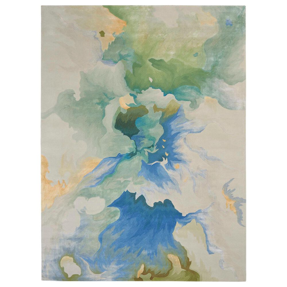 Nourison Prismatic PRS16 9"9" x 13"9" Seafoam Area Rug, , large