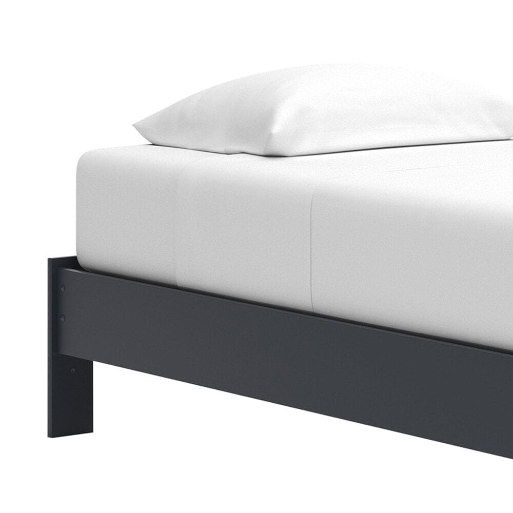 Ashley Simmenfort Twin Platform Bed in Navy Blue, , large