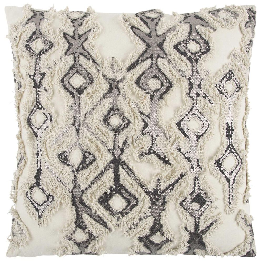 Rizzy Home 20" x 20" Pillow Cover in Tan with Grey, , large