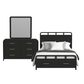 Mayberry Hill Ridgemont 3-Piece King Storage Bedroom Set in Black, , large
