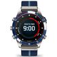 Garmin MARQ 2 Captain AMOLED Smartwatch Silver Grade 5 Titanium Bezel Case with Blue Nylon Band, , large