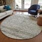 Dalyn Rug Company Portico PO1 Pewter 8" Round Area Rug, , large