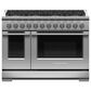 Fisher and Paykel 48" Freestanding Natural Gas Range with 8 Burners in Stainless Steel, , large