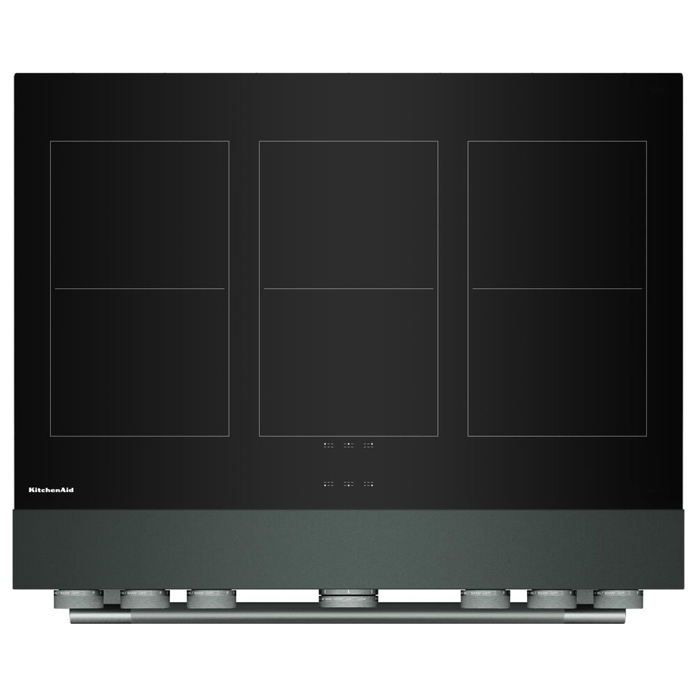 KitchenAid 5.1 Cu. Ft. Freestanding Commercial-Style Induction Range with Air Fry in Juniper, , large