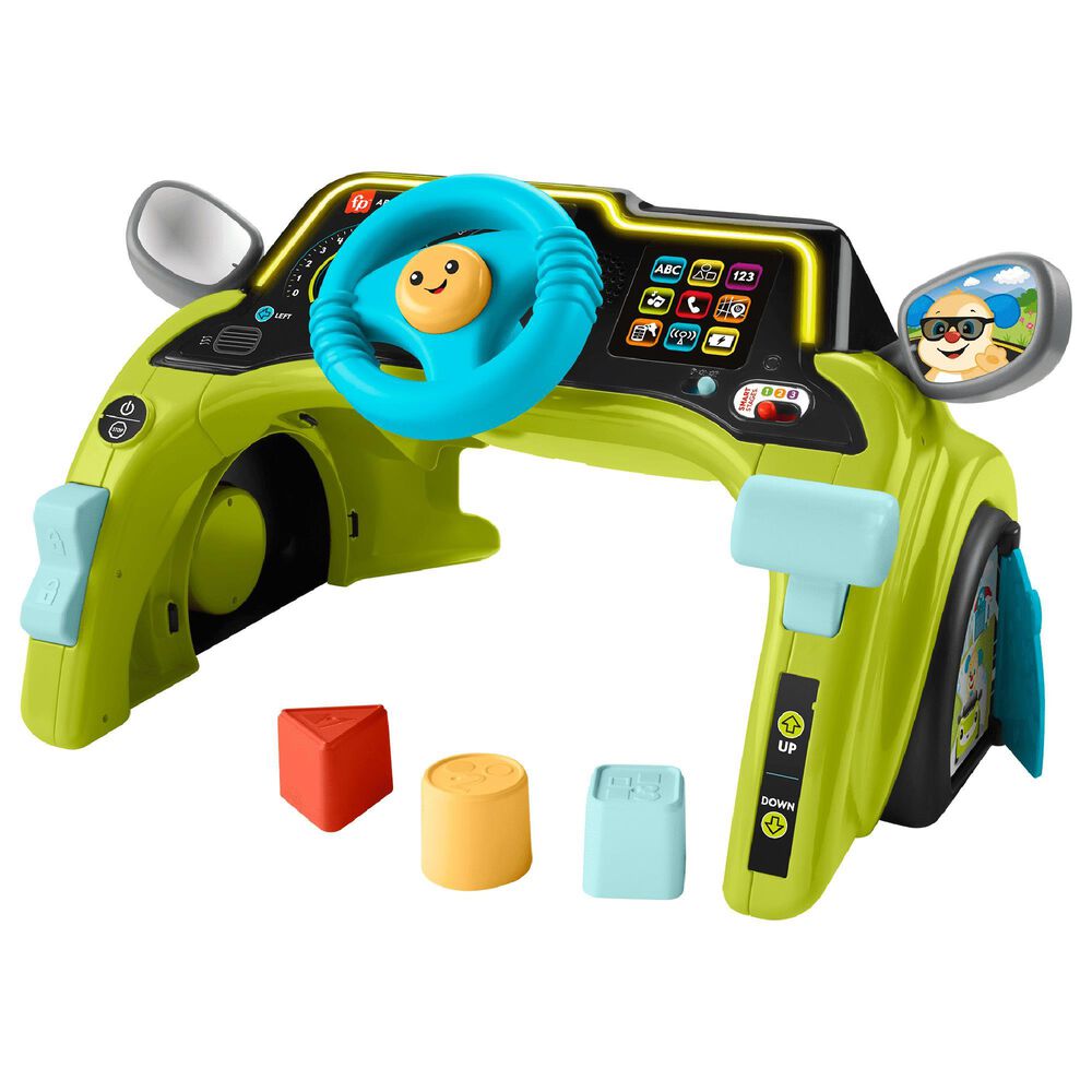 Fisher Price Laugh and Learn Sit and Steer Driver Activity Center Learning Toy in Multicolor, , large