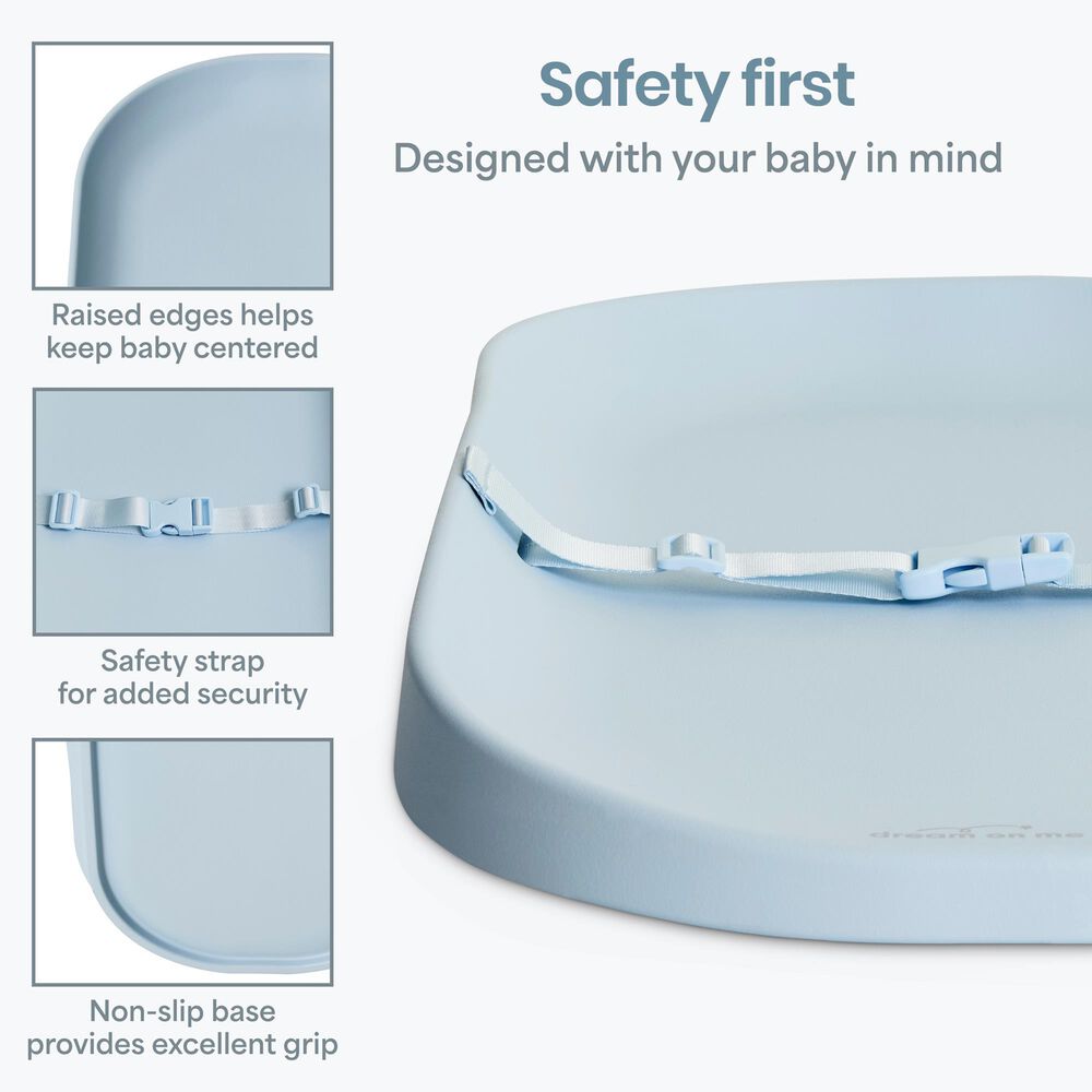 Evolur Dream On Me Lotti Love Changing Pad in Raindrop Blue, , large