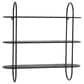 Maple and Jade 28" Wall Shelf in Matte Black, , large