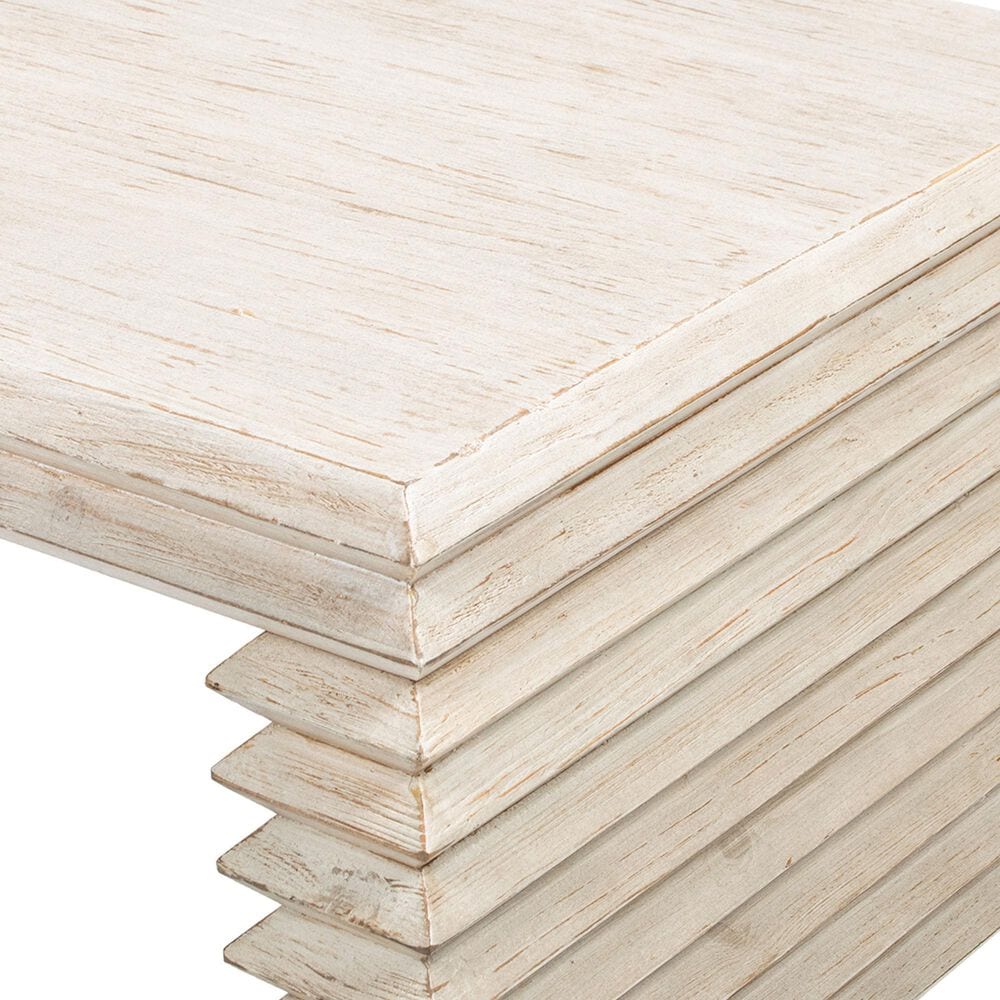 Jennifer Taylor Home Veda Coffee Table in Whitewashed Natural, , large