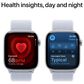Apple Watch Series 10 GPS + Cellular 46mm Silver Aluminum Case with Blue Cloud Sport Loop, , large