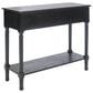 Safavieh Haines 2-Drawer Console Table in Black, , large
