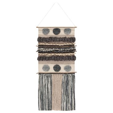 Safavieh Kalli Roxzie Woven Wall Art in Ivory and Grey, , large