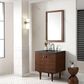 James Martin Vanities Amberly 30" Single Bathroom Vanity in Walnut with 3 cm Charcoal Soapstone Quartz Top and Rectangular Sink, , large