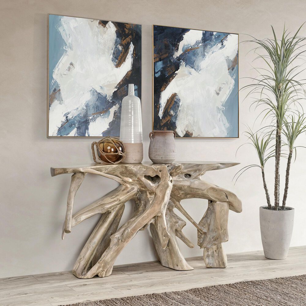Classic Home Cypress Root Console Table in Natural, , large