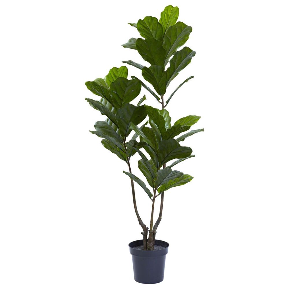 Nearly Natural Inc 65" Fiddle Leaf Tree, , large